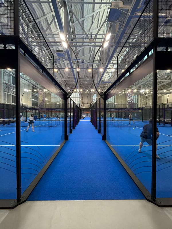 Early morning padel tennis session recorded at Moscow facility