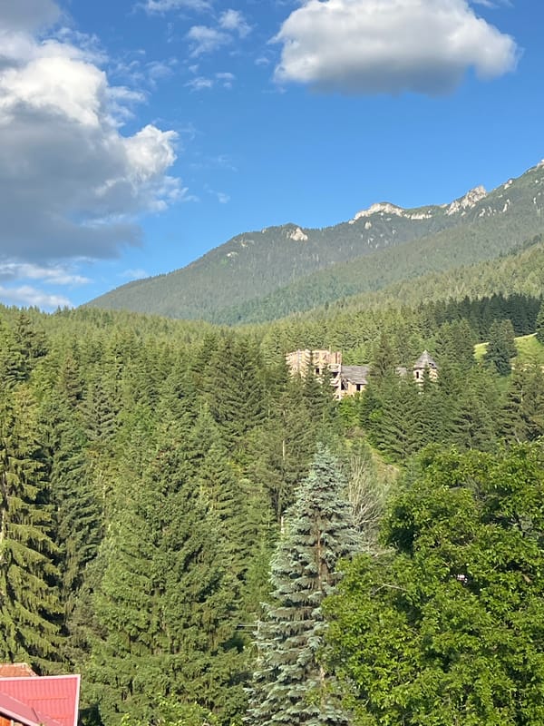 Afternoon in a Bucegi Mountains village, indoors and out