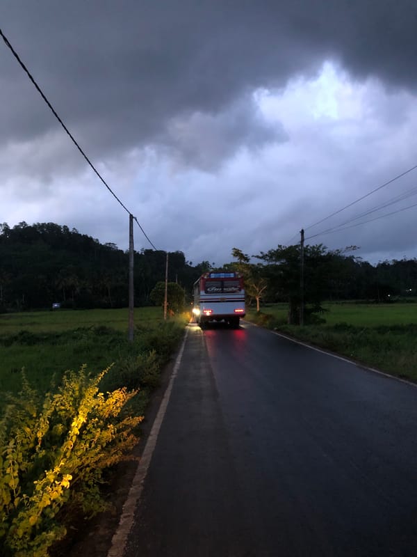 Ordinary afternoon scenes captured in Kathaluwa, Sri Lanka