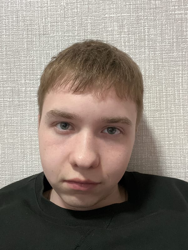 Portrait captured of young person in Perm, Russia