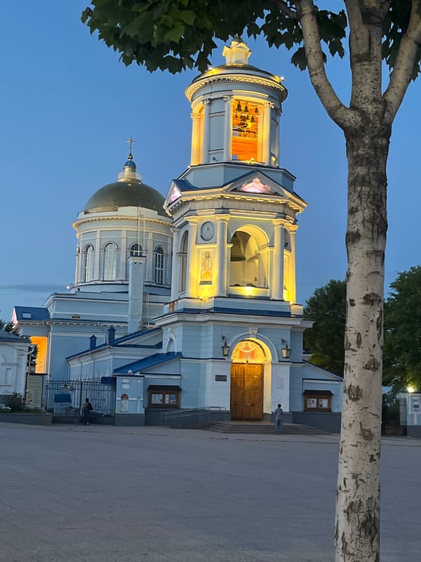Scattered snapshots from a small Russian town, indoors and out