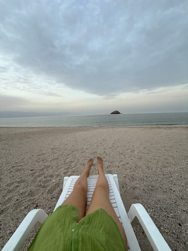 Beachside toast captured in Al Fiqait, UAE