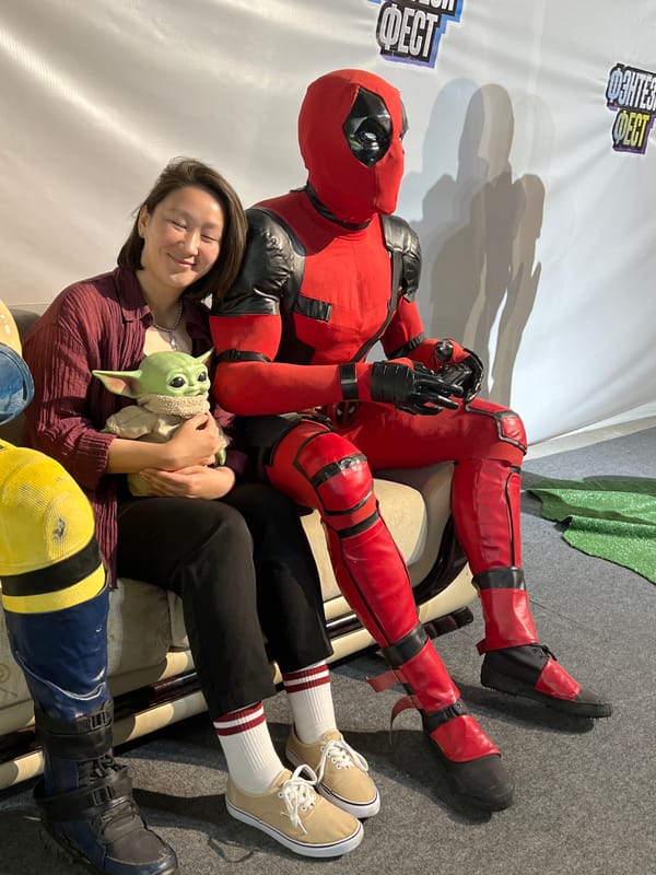 Marvel cosplay meetup in Khabarovsk with Deadpool and Iron Man