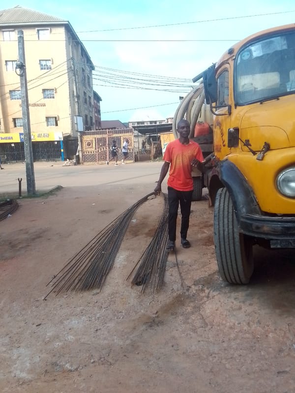 Morning street life documented in Nkpor, Nigeria community