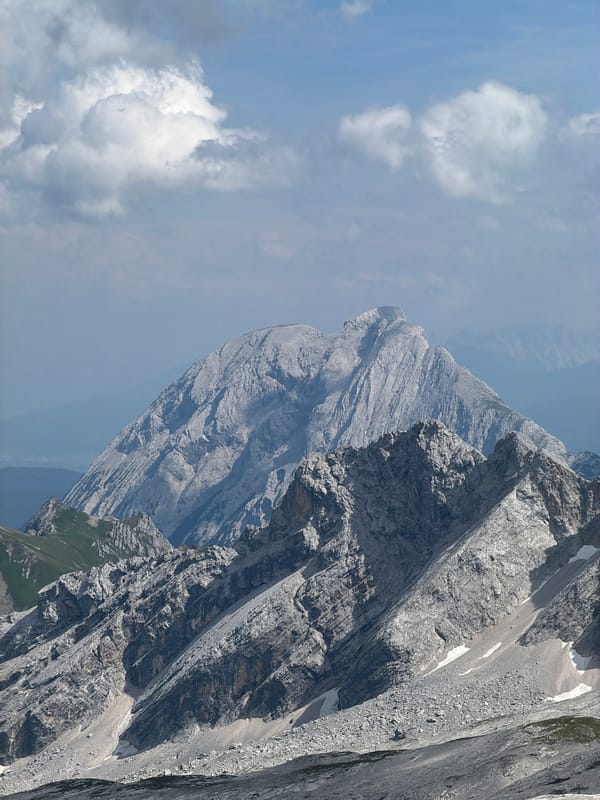 Rugged alpine peaks near Wildermieming, Austria