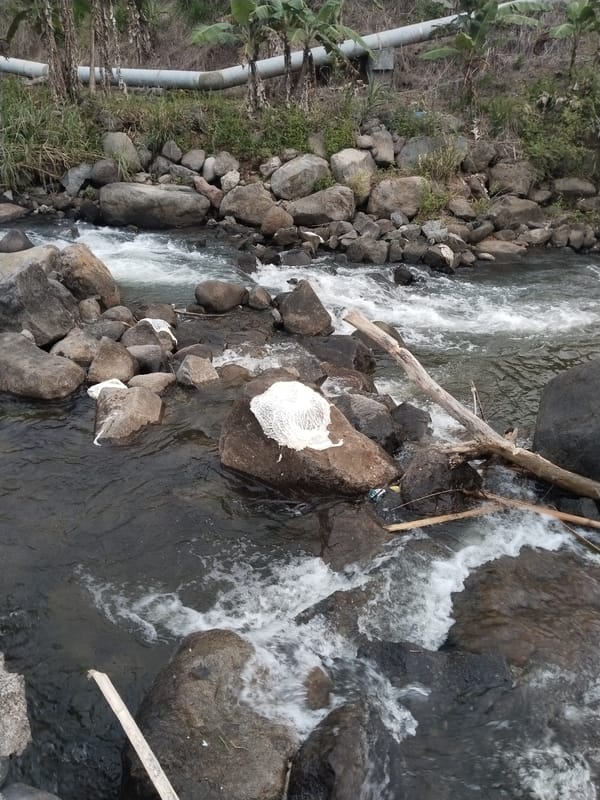 Water infrastructure and natural waterways documented in Ganten, Indonesia