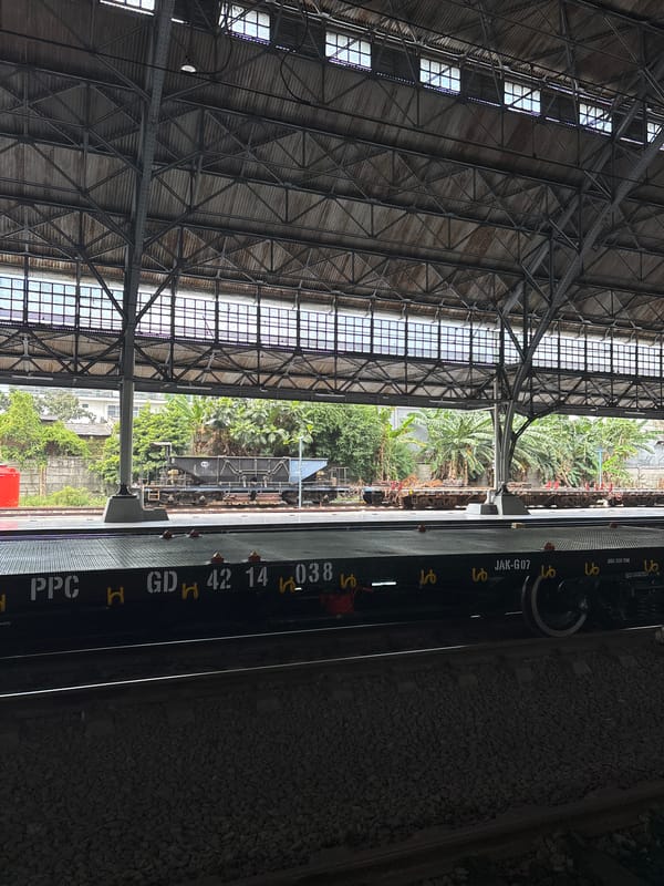 Daily life documented at Jakarta's Tanjung Priok Station and streets