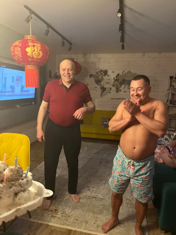 Birthday party celebration captured in Novaya Chernushka home