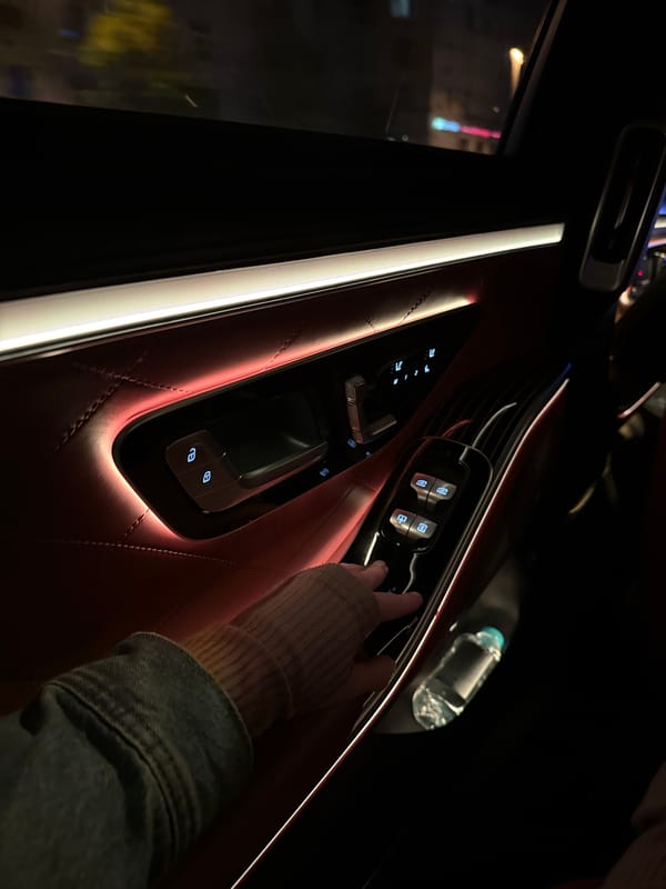 Nighttime car journey documented through central Moscow streets