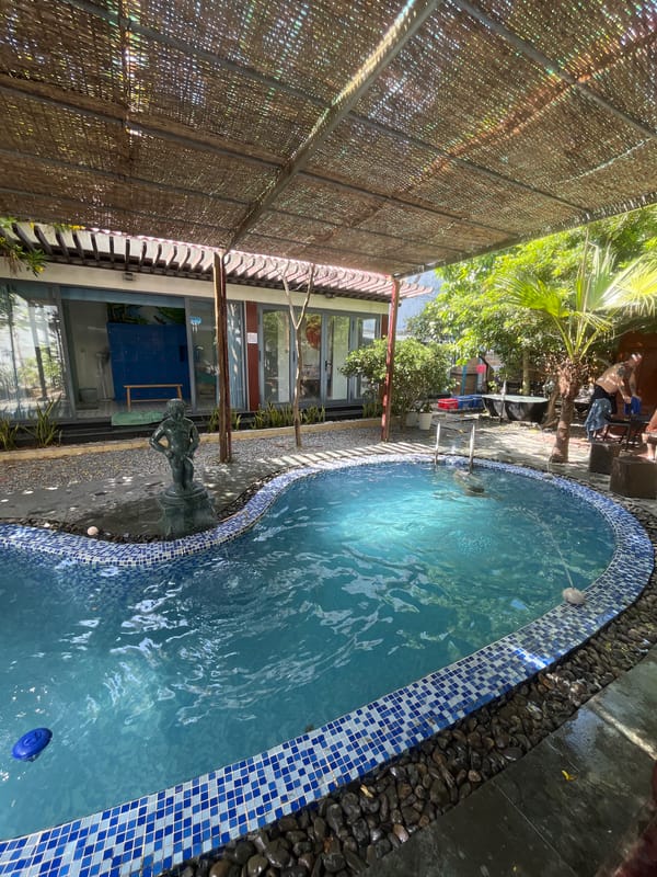 Ornamental pool and garden courtyard in Đà Nẵng