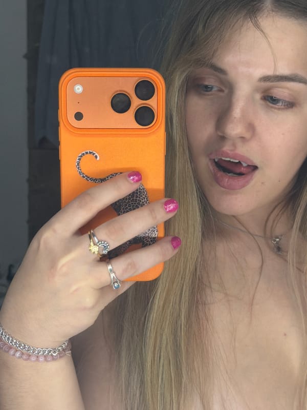 Woman takes late-night selfies in Большая Шильна, Russia