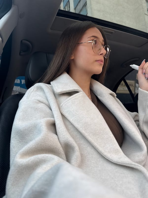 Woman in car, lake view documented in Sofia