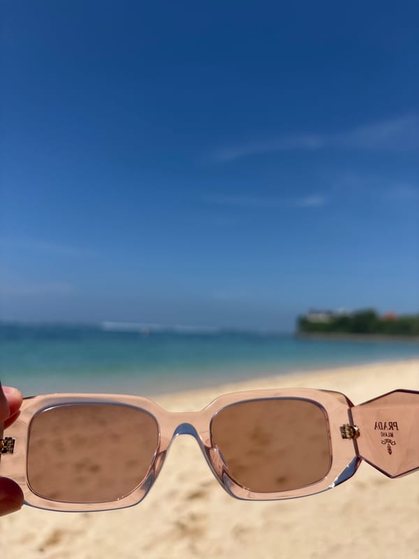 Early morning beach scenes documented in Kuta Selatan, Indonesia