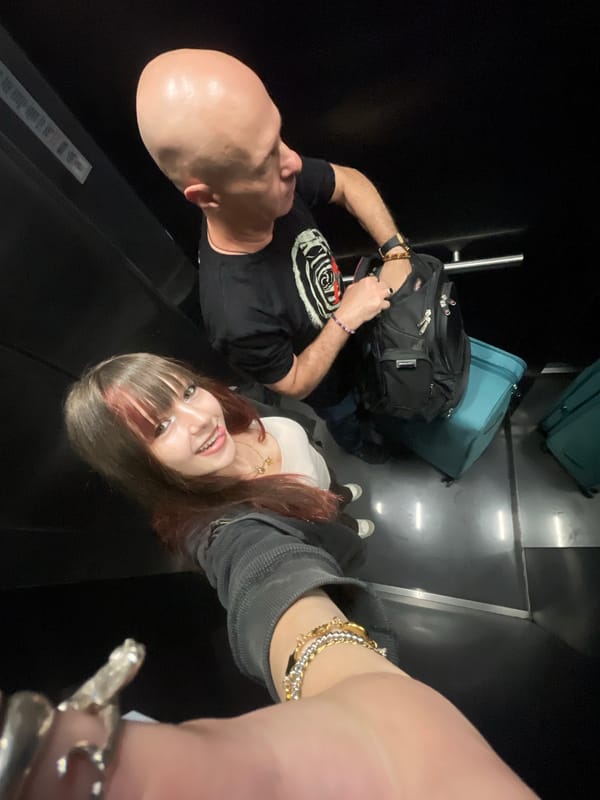 Elevator and kitchen selfies in Raanana, Israel