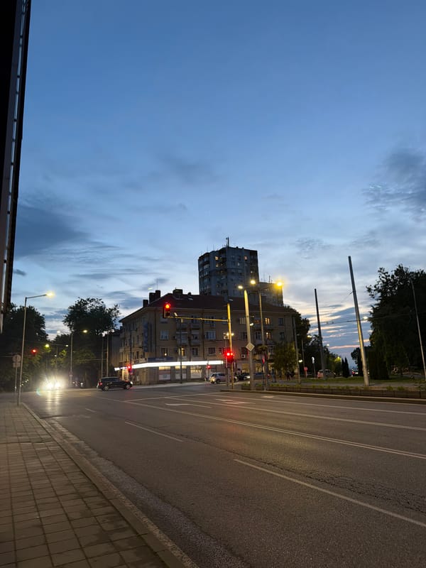 Evening scenes and snacks documented in Burgas, Bulgaria