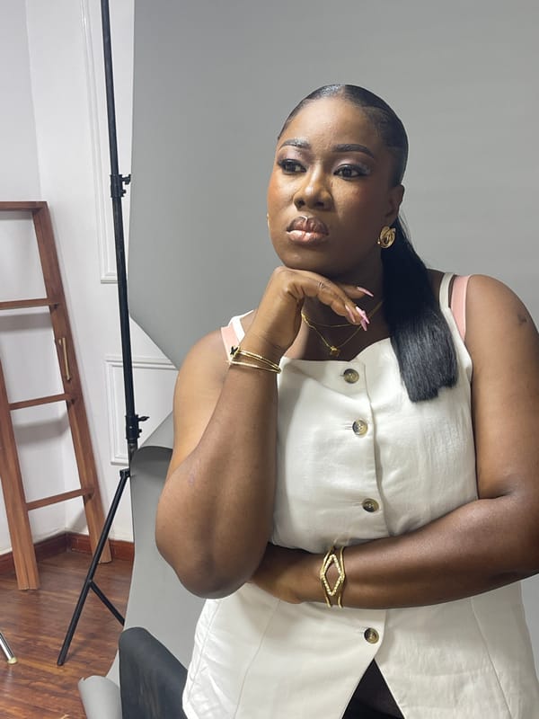 Portrait photography session captured in Abuja studio