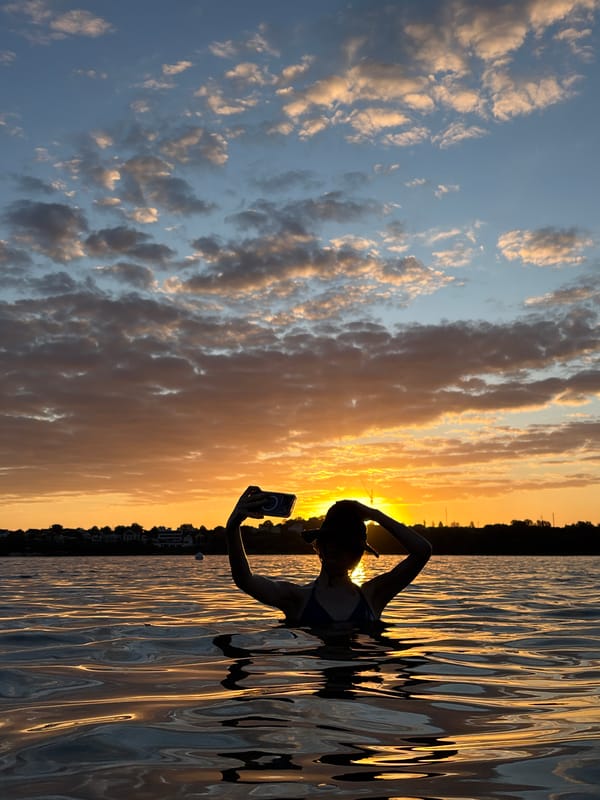 Golden hour on the water, Ternopil region