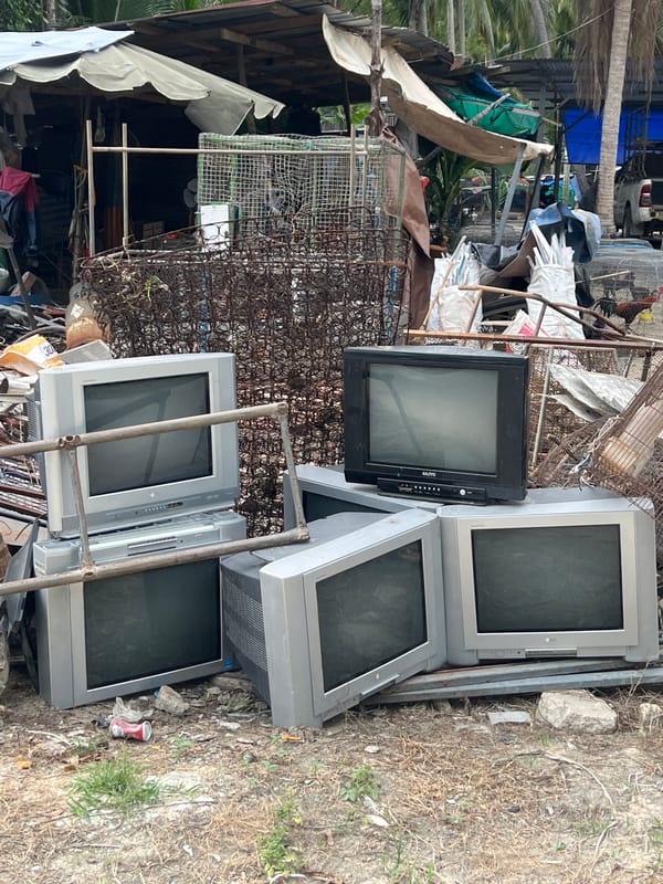 Everyday industrial life on Koh Phangan, one June morning