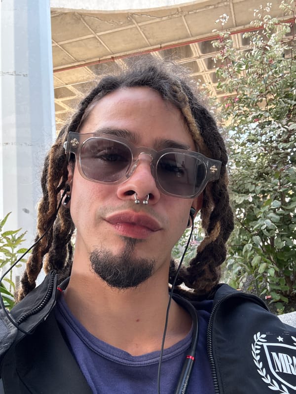 Man with dreadlocks photographed at Montaña Roja, Spain