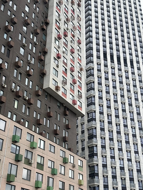 Residential buildings documented in Khimki, Russia