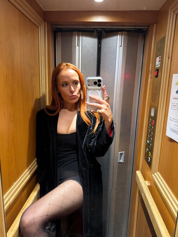 Woman Takes Late-Night Elevator Selfie in Paris