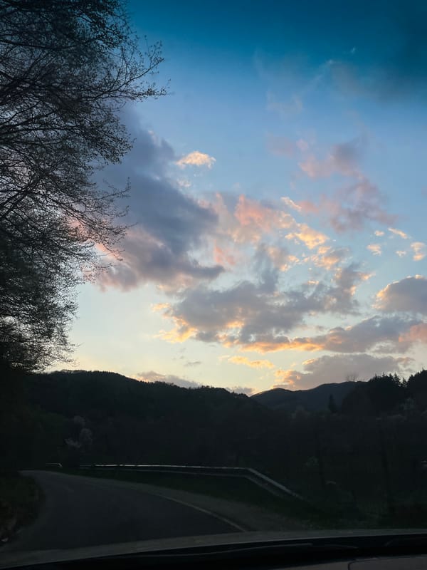 Twilight scenes captured around dam in Alamovtsi, Bulgaria