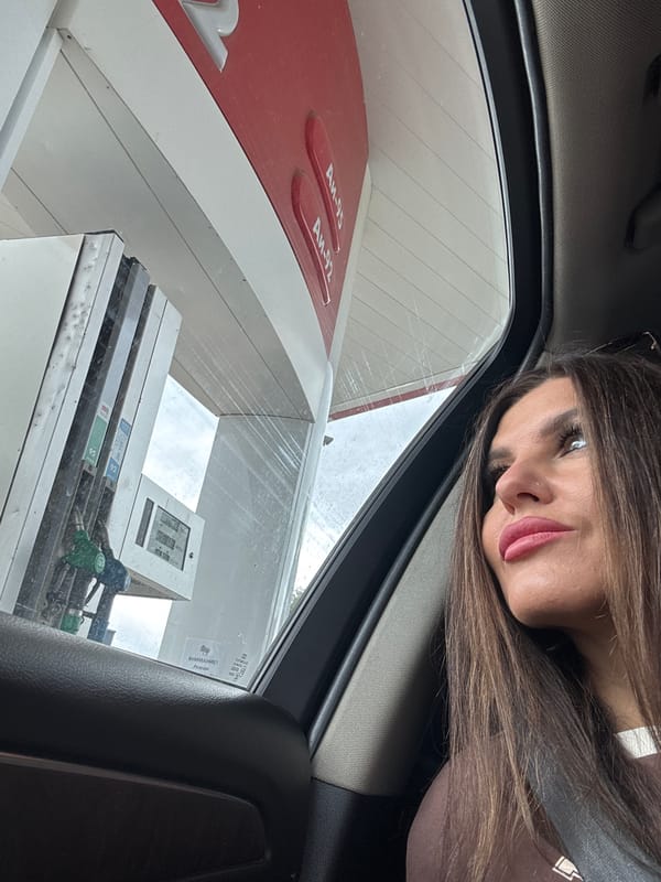 Car wash stop and selfies on a Sunday morning in Chaikovsky