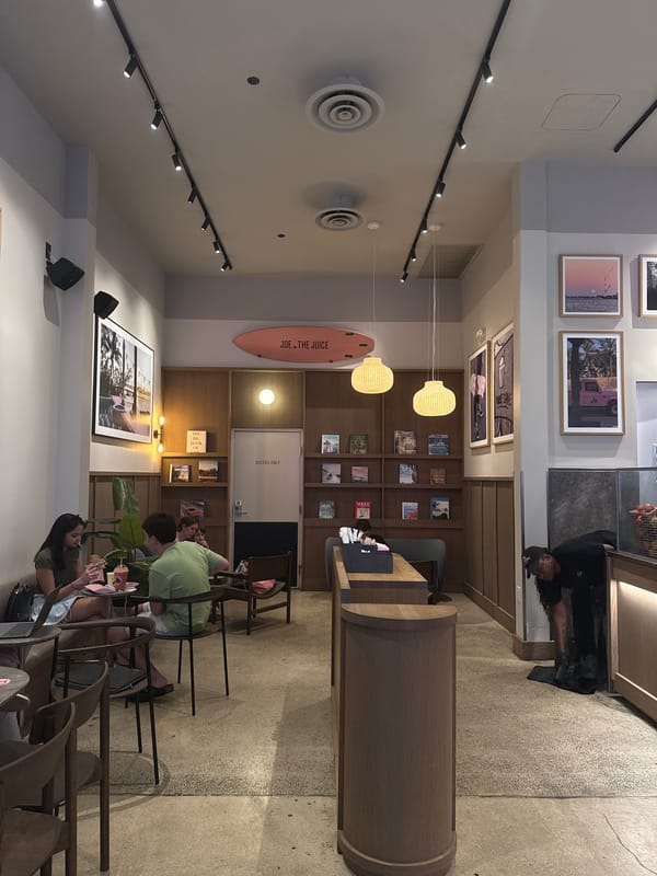 Joe & The Juice cafe serves customers in Miami