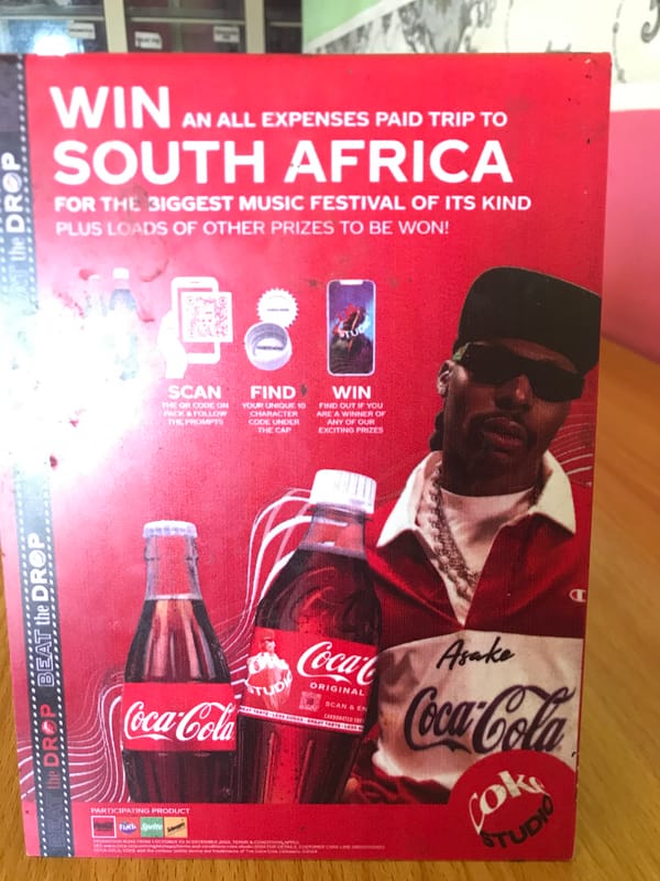 Nigerian street scenes and Coca-Cola promotion documented in Kabong, Jos