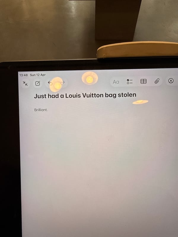 London resident reports luxury handbag theft via social media