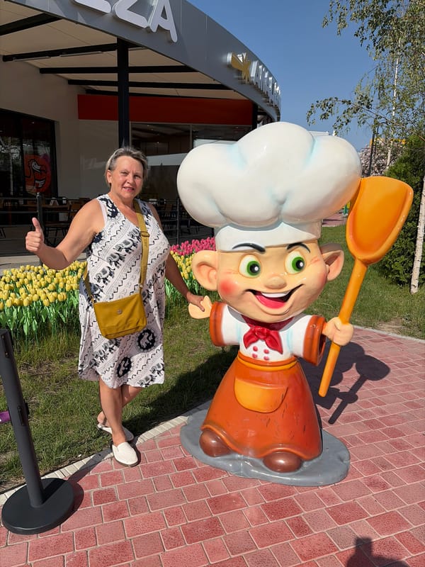 Morning leisure activities captured at amusement park venue