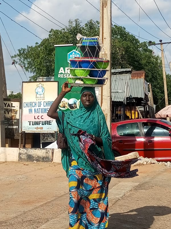 Busy market streets and roadside vendors across Gombe State, Nigeria