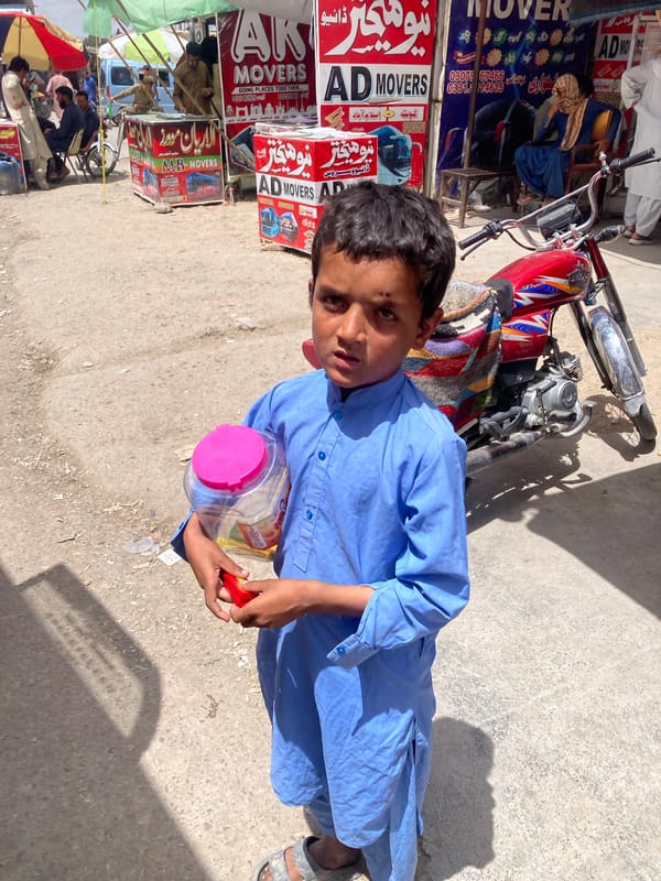 Daily street life documented in Kuchlak, Pakistan