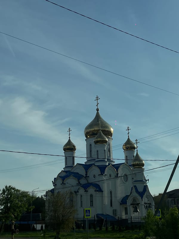Orthodox cathedral documented by visitors in Novopokrovskaya, Russia