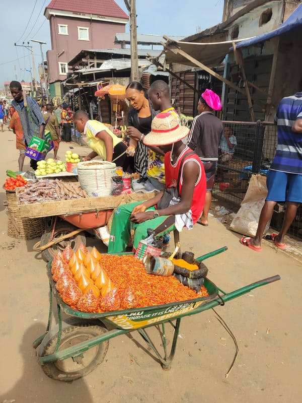 Morning market activity documented in Onitsha-Fegge Nigeria