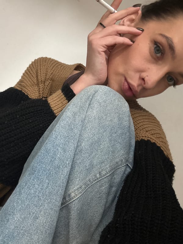 Woman Takes Selfies in Bat Yam
