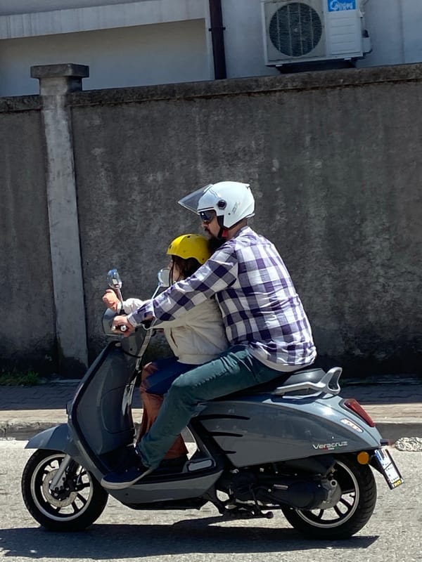 Spring morning life unfolds across Budva, Montenegro streets