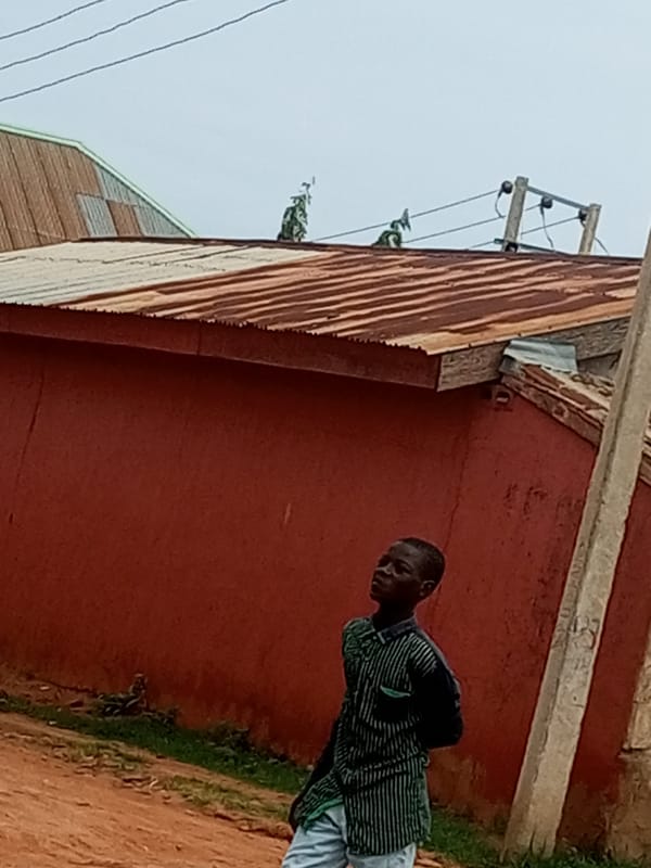 Street life in Tempure, Nigeria on a quiet morning
