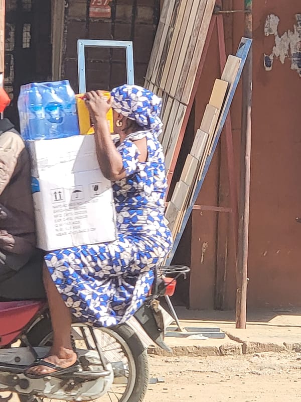 Daily life scenes captured in Maiburiji, Nigeria marketplace