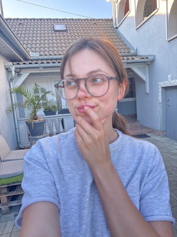 Resident documents afternoon selfie session in Kőröshegy, Hungary