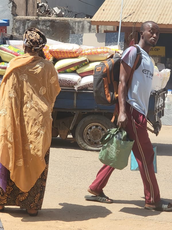 Morning market activities documented across Maiburiji, Nigeria