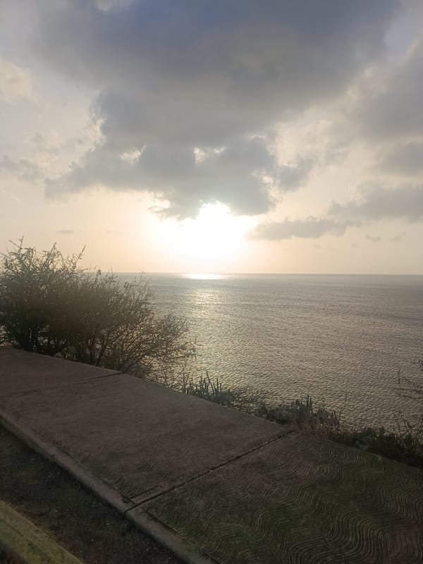 Evening bay views documented in Juan Griego, Venezuela
