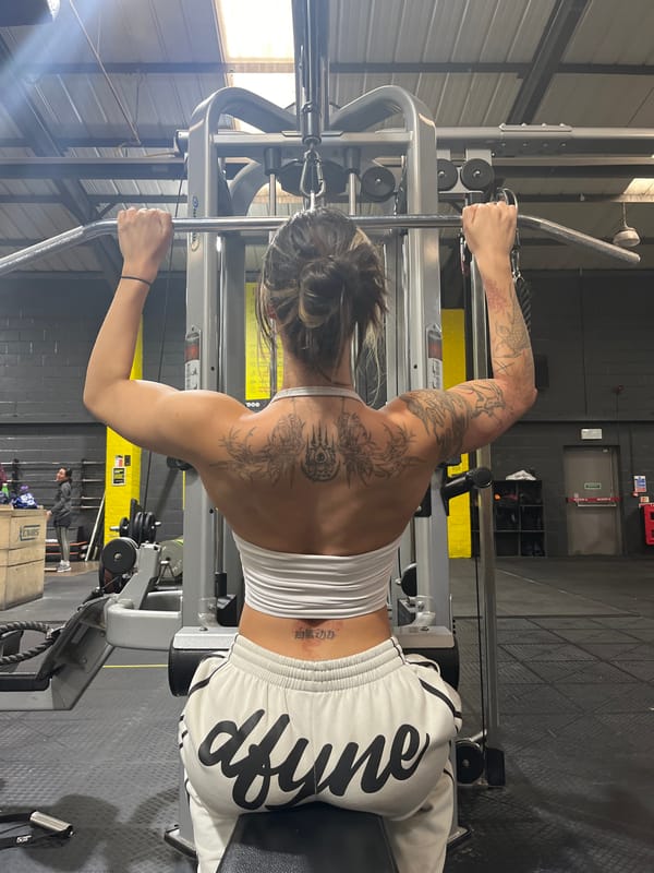 Gym workout captured at Tunbridge Wells fitness facility