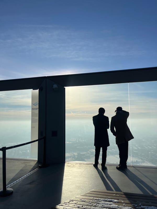 Observation deck view captured at Warsaw's Varso Tower