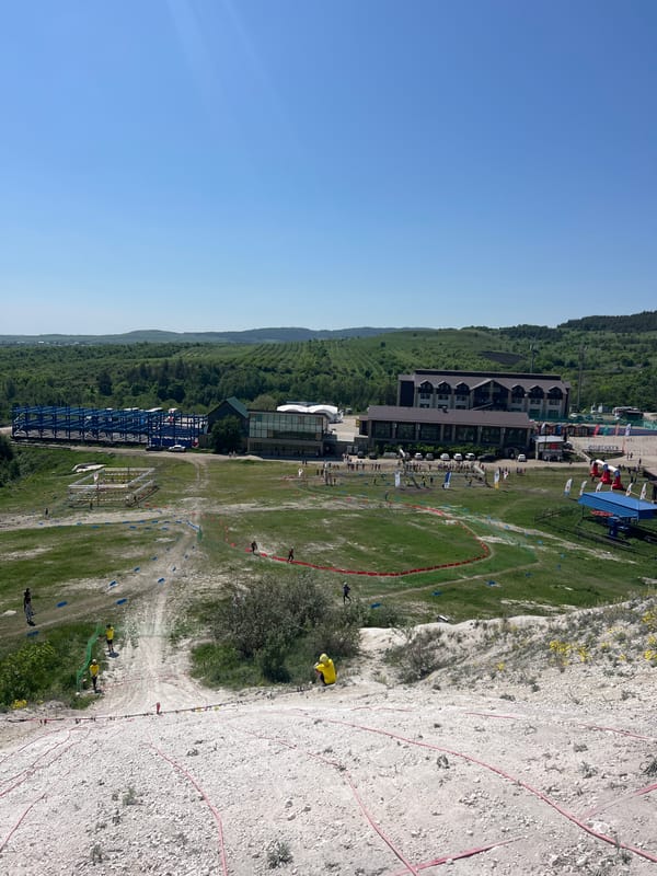 Adventure climbing activities observed in Khvalynsk, Russia