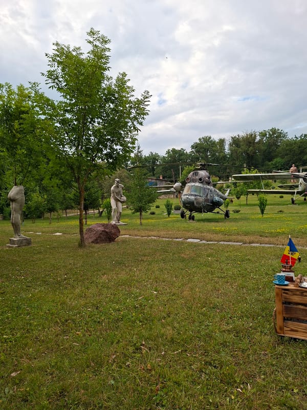 Afternoon at Moldova's open-air military aviation museum in Malcoci