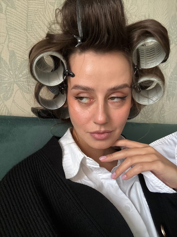 Woman's morning routine documented in Krasnoyarsk indoor settings
