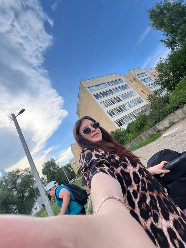 Shopping day with family time in Noviy, Russia