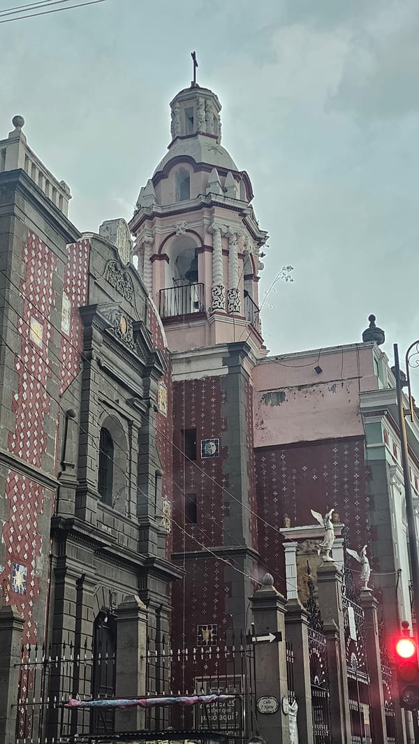 Architectural tour documented across historic Puebla, Mexico