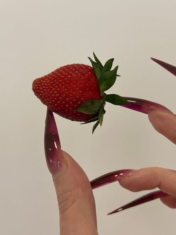 Woman poses with strawberries, flowers in Belgrade photo session